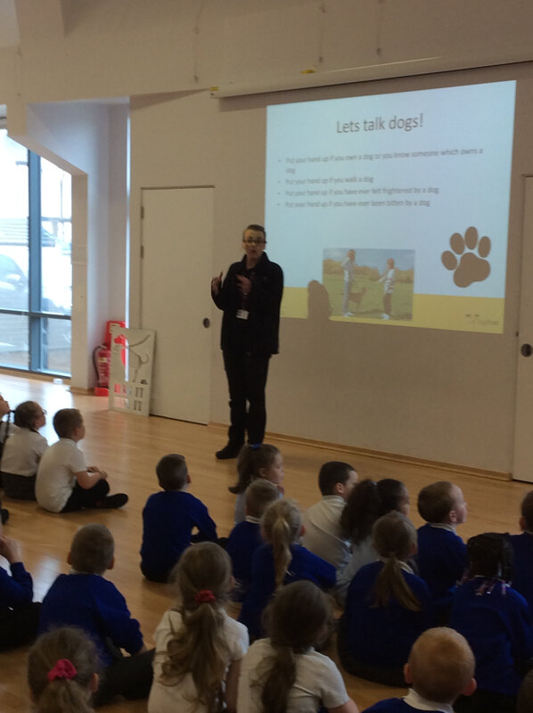 Image of We had a visit from the Local Dog Warden who gave our pupils a safety talk 